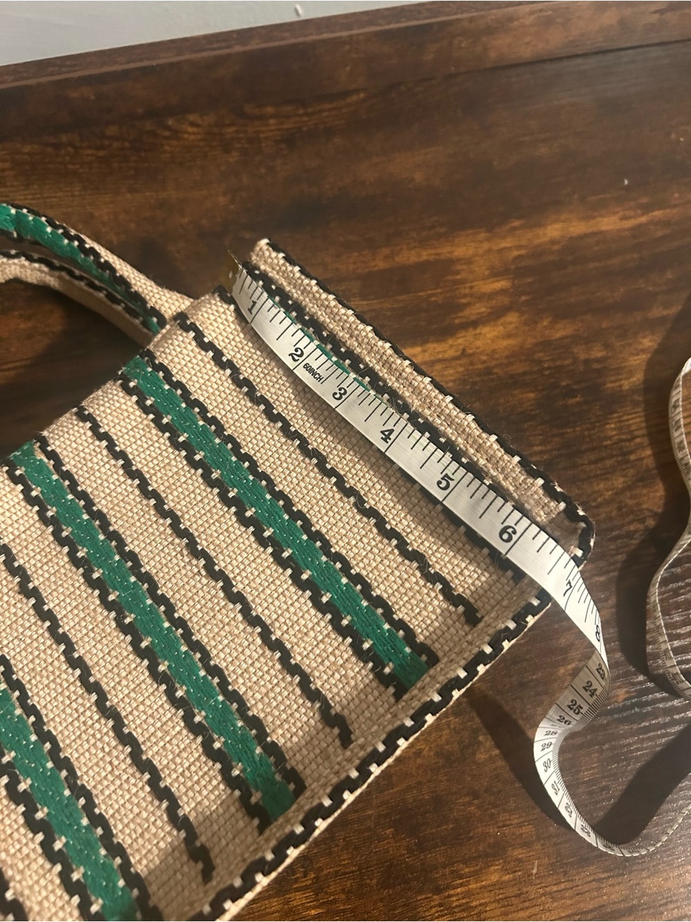 H&M • Jute Striped Mini Tote Bag - Picture 5 of 6